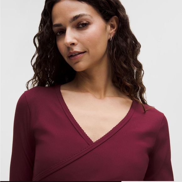 NWT Nulu Ribbed Wrap-Front Long-Sleeve
Shirt Heart - Picture 2 of 6